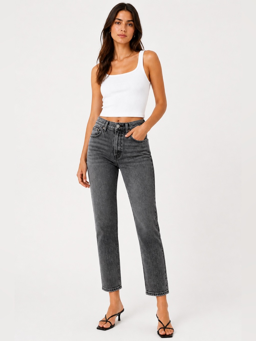 Abercrombie & Fitch The Ankle Straight Ultra High Rise - Size 26/2 Curve Love